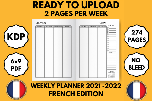 2021-2022 Two-Year Planner French 6x9