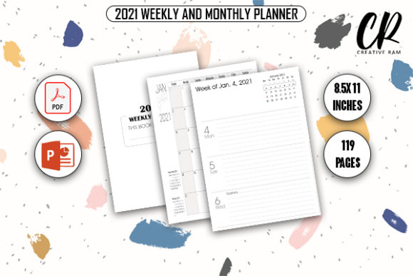 2021 Weekly and Monthly Planner for KDP: A Practical Resource for Digital Planners