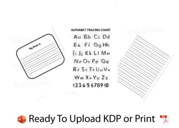 ABC Handwriting Workbook KDP Interior: Ready-Made Content for Print and Digital Publishing