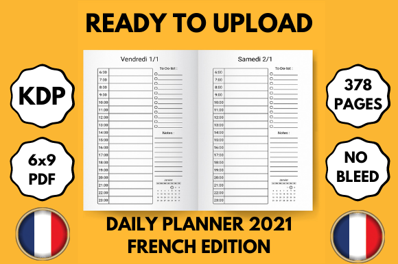Daily Planner 2021 French 6x9 – A Thoughtfully Designed Tool for Modern Planning Needs