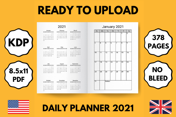 Daily Planner 2021 – Ready to Upload for Productivity and Planning