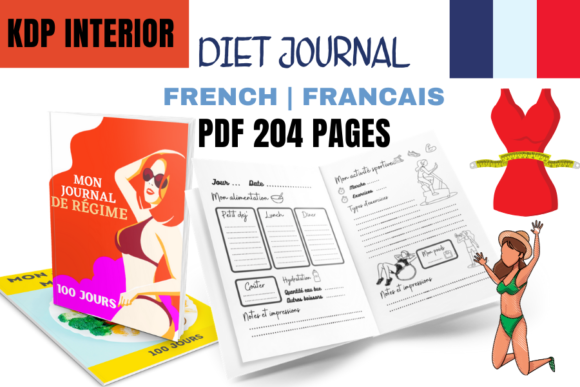 Diet Journal Log Book French: Your 100-Day Companion for Health Goals