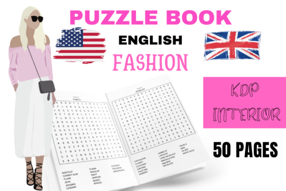 Fashion Puzzle Book 50 Pages ENGLISH