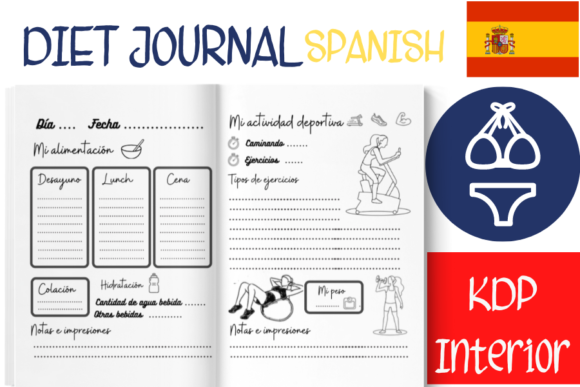 Guía Práctica para Usar el Diet Journal Log Book Spanish