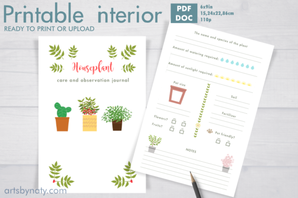 Houseplant Care and Observation Journal: A Practical Tool for Plant Enthusiasts