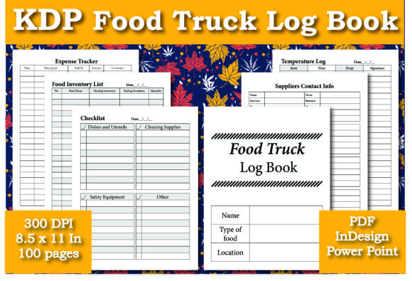 KDP Food Truck Log Book Interior