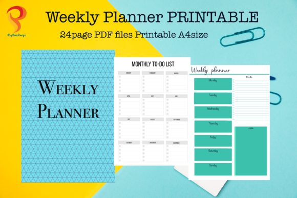 Strategic Planning Made Simple with Weekly Planner Printable Page Instant