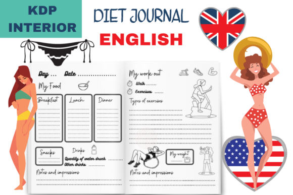 Transform Your Fitness Journey with the Diet Journal Log Book English