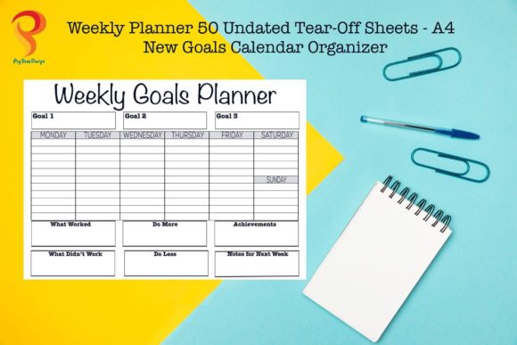 Weekly Planner 50 Undated Sheet: A Modern Tool for Staying Focused and Productive